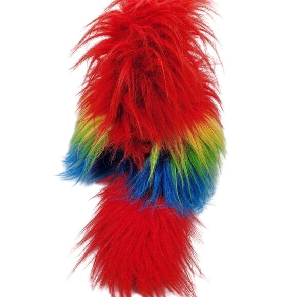 Red Parrot Macaw Bird Plush 14" - Picture 4 of 5